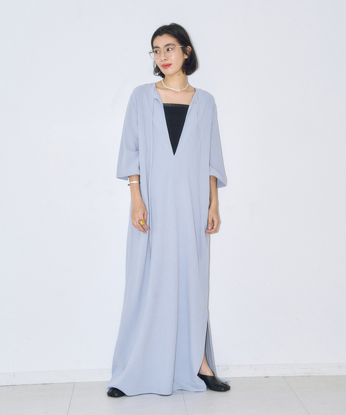 ワンピース ASA LIKE KAFTAN LEAN DRESS：ワンピースの画像