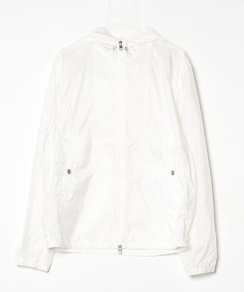 MONCLER ビニールメッシュ ジップアップ ブルゾン ホワイトアイボリー　M MONCLER（モンクレール） 24SS GRIMPEURS ブルゾン 4 ホワイト メンズ