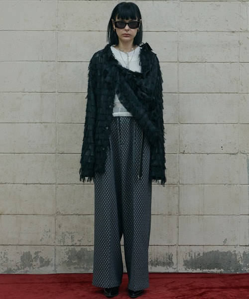 「AIVER」 スラックス SMALL ブラウン メンズ_画像2