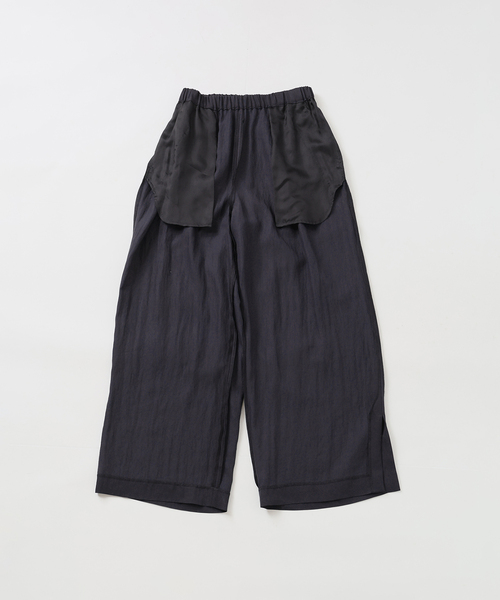 AP STUDIO ワイドパンツ スラックス パンツ ポワエールスリットワイド