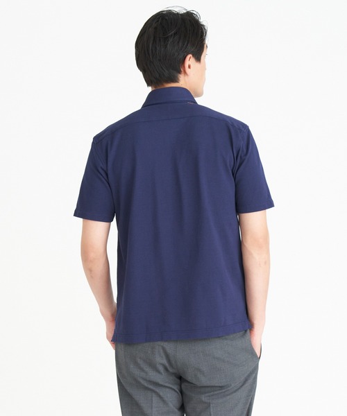 「ESTNATION」 半袖ポロシャツ X-LARGE ネイビー メンズ_画像4