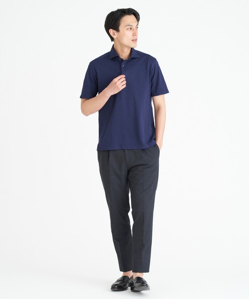 「ESTNATION」 半袖ポロシャツ X-LARGE ネイビー メンズ_画像9