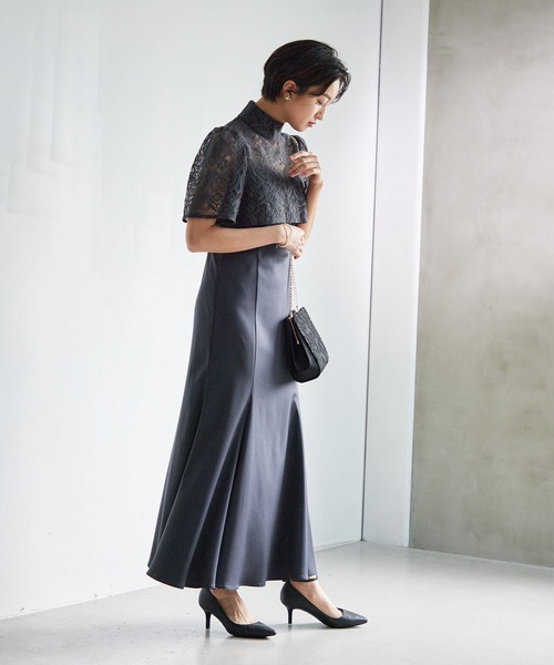 「Dorry Doll」 コンビワンピース S ダークネイビー レディース_画像3