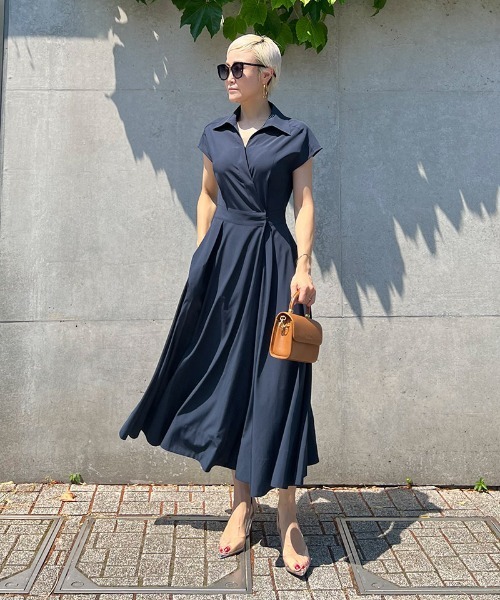 JENNE」 シャツワンピース SMALL オレンジ レディース : ZOZOTOWN