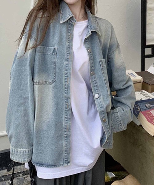 「NANEA」 長袖シャツ SMALL ブルー レディース_画像4