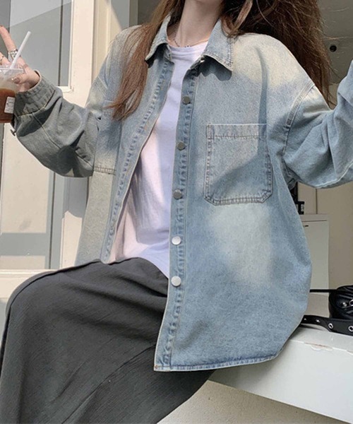 「NANEA」 長袖シャツ SMALL ブルー レディース_画像8