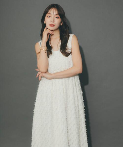 ワンピース カットジャガードVネックワンピース : ZOZOTOWN Yahoo!店