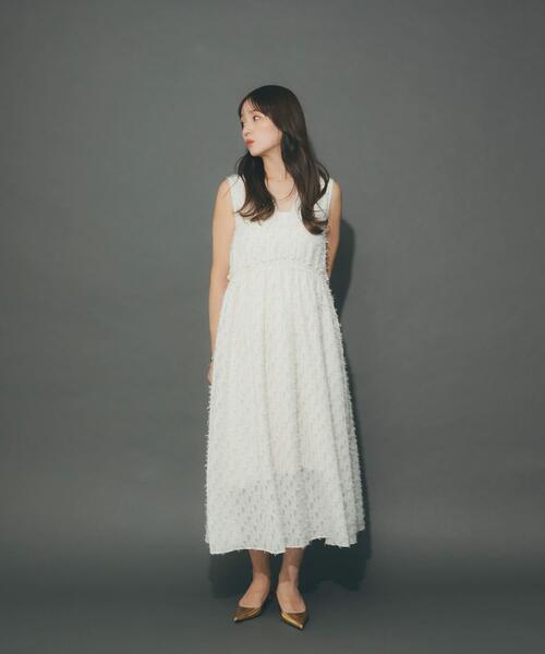 ワンピース カットジャガードVネックワンピース : ZOZOTOWN Yahoo!店