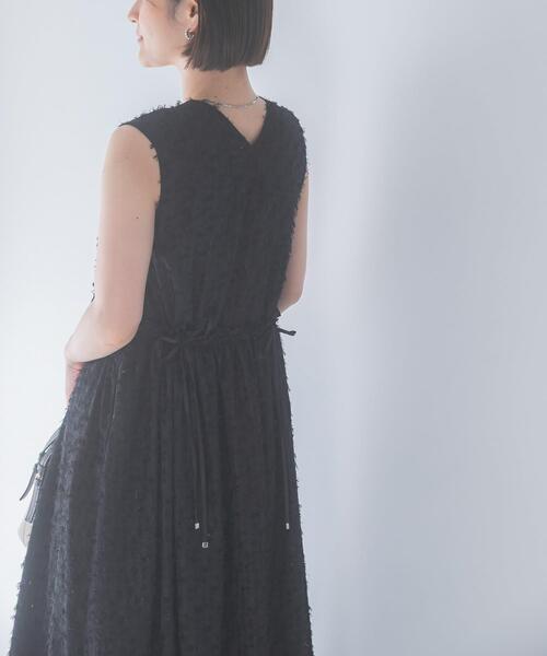 ワンピース カットジャガードVネックワンピース : ZOZOTOWN Yahoo!店