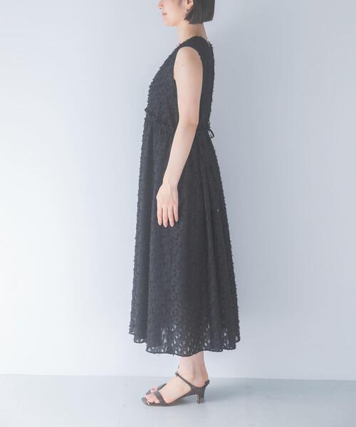 ワンピース カットジャガードVネックワンピース : ZOZOTOWN Yahoo!店
