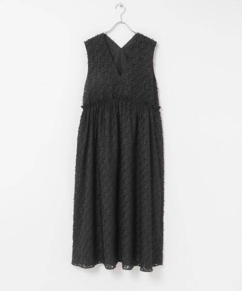 ワンピース カットジャガードVネックワンピース : ZOZOTOWN Yahoo!店