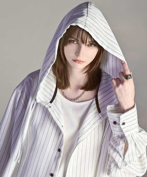 「ADRER」 長袖シャツ M ブラック メンズ_画像2