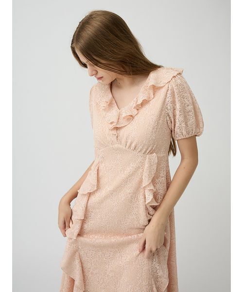 LILY BROWN（リリーブラウン） ワンピース フリルレースカット 