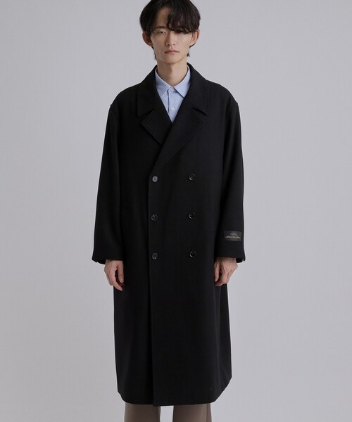 オーバーサイズ mohair taste チェスターコート ブラック y2k tk.TAKEO KIKUCHI（ティーケータケオキクチ） チェスターコート コート