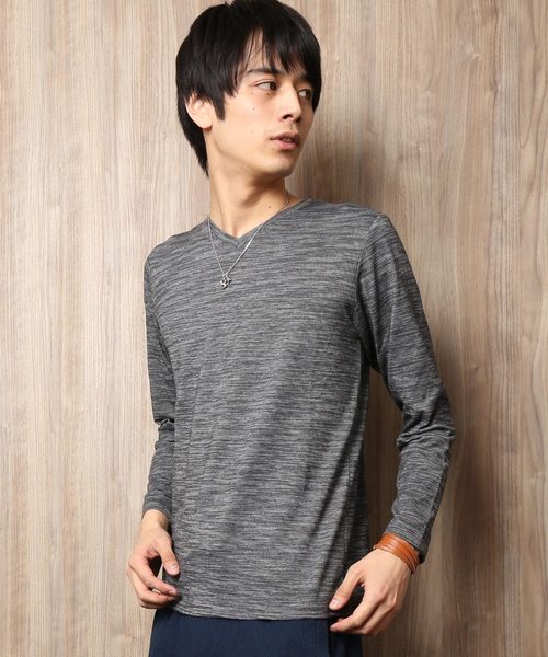 100 ％品質保証 ARCADE tシャツ ミジンコ スラブボーダー Vネック カットソー トップス