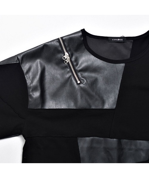 CIVARIZE レザー シャツ シャツ 「CIVARIZE/シヴァーライズ」ウエストベルト付きPUレザー