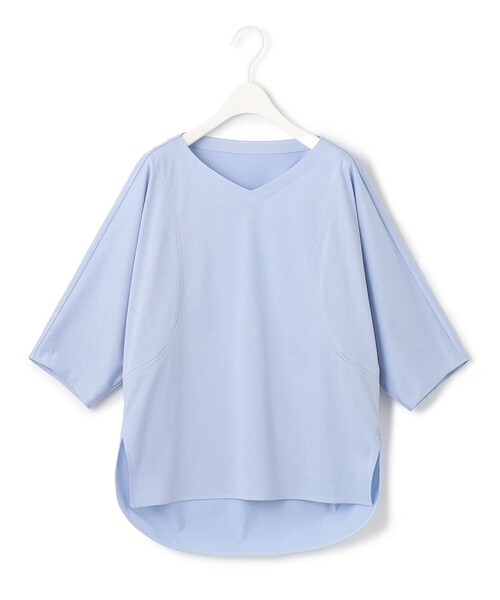 tシャツ 「洗える」 ブラウスライクジャージー ドルマンスリーブカットソー レディース ICB tシャツ 「洗える」 ブラウスライクジャージー ドルマン