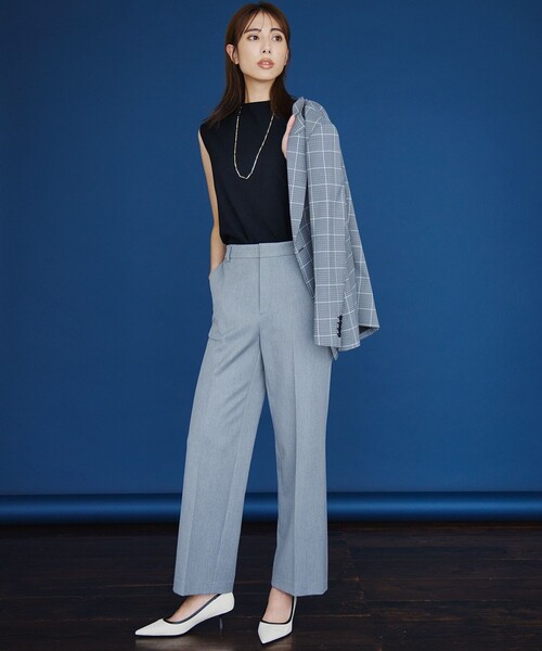 パンツ 「CLASSY.2月号掲載/洗える」TRストレッチギャバ ワイドパンツ レディース_19
