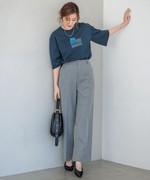 パンツ 「CLASSY.2月号掲載/洗える」TRストレッチギャバ ワイドパンツ レディース_22