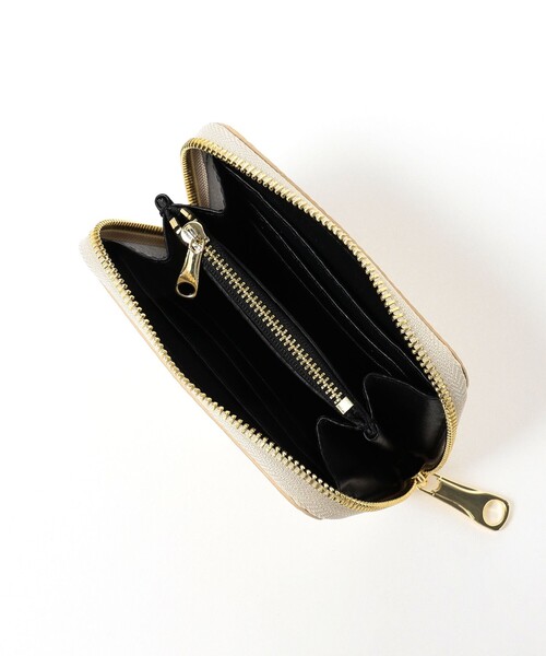 UN3D. メタリックウォレット ゴールド ミニ財布　未使用品 AULENTTI 財布 / WALLET S メタリック ミニ財布 レディース