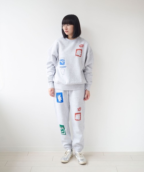 トレーナー スウェット Common Noun/NATURE norahi 裏起毛クルースウェット レディース メンズ トレーナー スウェット Common Noun/NATURE norahi 裏起毛クルー