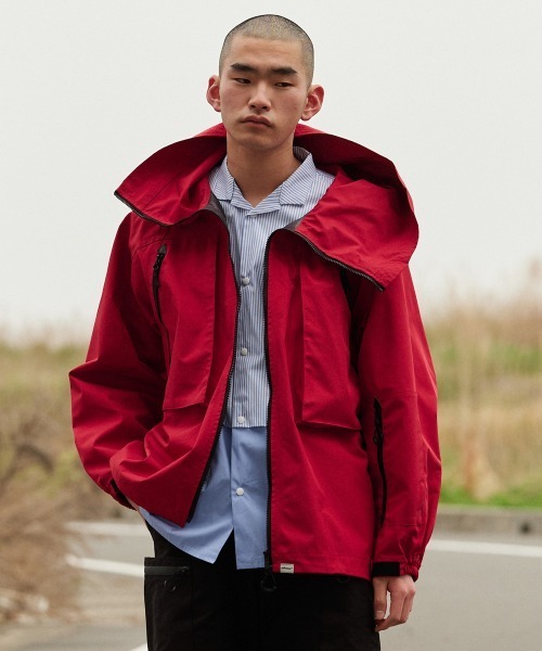 rehacer ナイロンジャケット : 3 Layer Big Hooded Jacket / 3