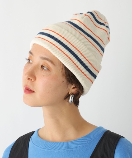 ニット帽 ニットキャップ ニットボーダービーニー　102415 レディース | LEPSIM | 12
