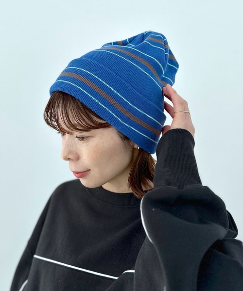 ニット帽 ニットキャップ ニットボーダービーニー　102415 レディース | LEPSIM | 21