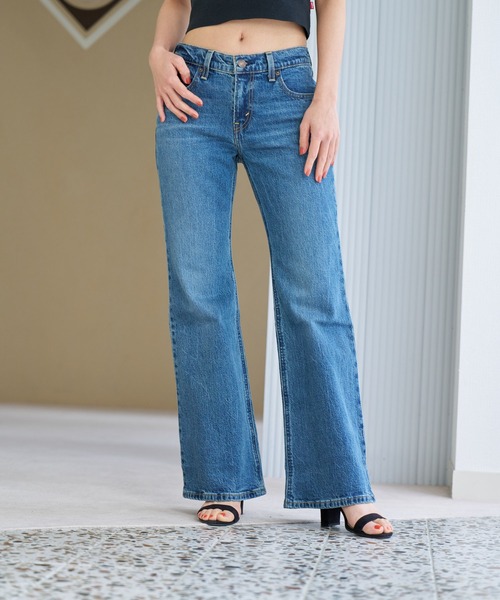【関税込み】Levi's ブラック Middy アンクル フレアジーンズ Levi's ジーンズ デニム デニムパンツ Levi's/リーバイス MIDDY