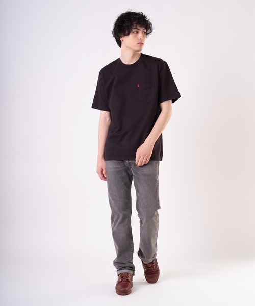 Theory ブラック ポケット付き Tシャツ Levi's tシャツ Levi's/リーバイス ヘビーウェイト ポケット T