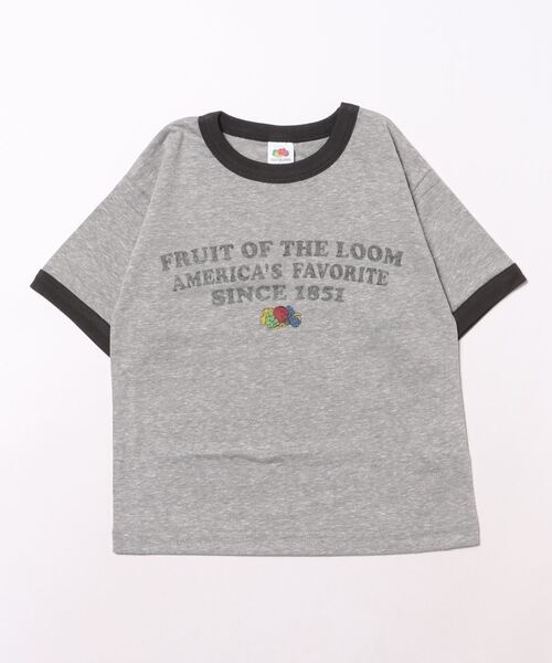FRUIT OF THE LOOM tシャツ リンガープリントTEE キッズ 子供服