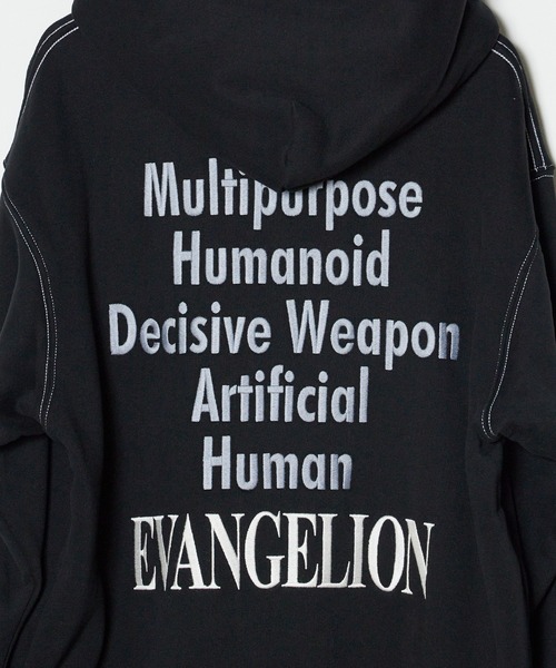 PLEASURES × エヴァンゲリオン 刺繍 ARTIFICIAL HUMAN パーカー PLEASURES パーカー PLEASURES/プレジャーズ×EVANGELION