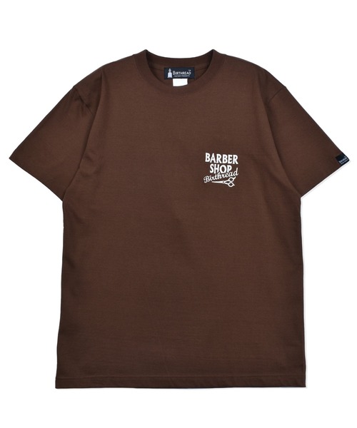tシャツ 「BIRTHREAD」SHOPシリーズ ”BARBER” バックプリント ショート 
