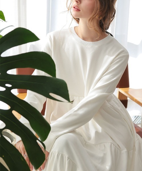 DONOBAN（ドノバン） ワンピース 裏起毛ティアードワンピース