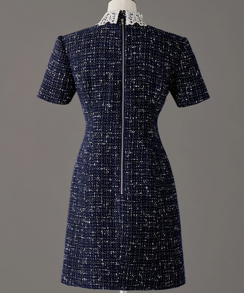 新品未使用　エミリアウィズ　Tweed Dress Tweed Dress with Chemical Lace | エミリアウィズ 公式