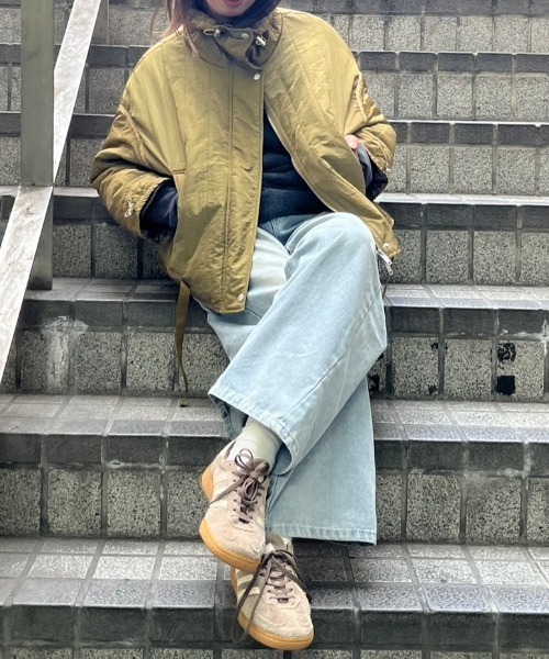 gossara ブルゾン アウター Nワッシャー縦キルトJK レディース
