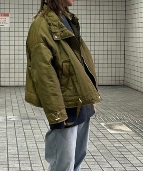gossara ブルゾン アウター Nワッシャー縦キルトJK レディース