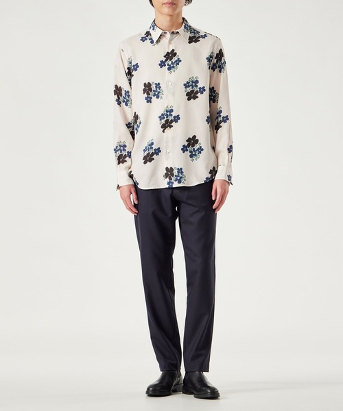 Paul Smith　デザインシャツ Sports Stripe Zebra” ワンポイント 長袖