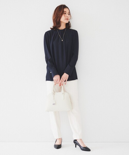 未使用 UNTITLED ジョーゼット丸首ブラウス xs 洗濯可能 未使用 UNTITLED ジョーゼット丸首ブラウス xs 洗濯可能