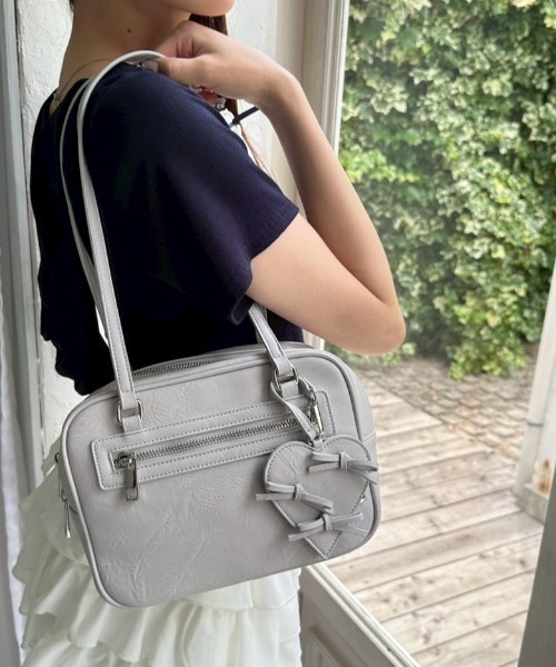 OLIVE des ショルダーバッグ バッグ リボンハートポーチ付き
