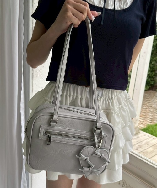 OLIVE des ショルダーバッグ バッグ リボンハートポーチ付き