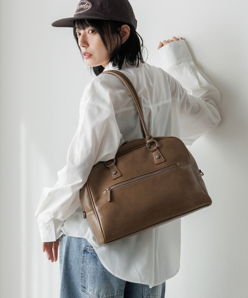 PBLIM ボストンバッグ 「UNISEX/500mlペットボトルも入る」2WAY