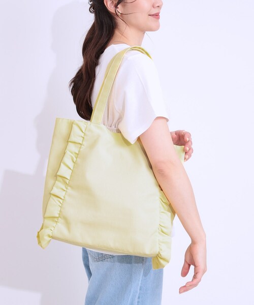 SHOO・LA・RUE トートバッグ フリルトートバッグ レディース