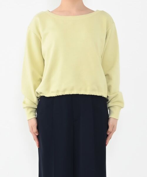 トレーナー スウェット ボートネックドロストスウェット 「低身長・小柄女性」 レディース メンズ トレーナー スウェット ボートネックドロストスウェット 「低