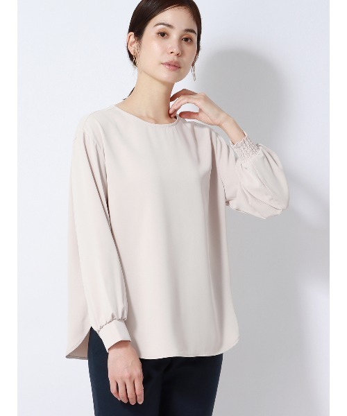 ブラウス シャツ PERFORMANCE BLOUSE ラウンドネックブラウス 8分袖