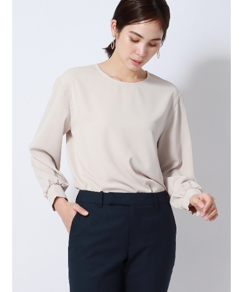 ブラウス シャツ PERFORMANCE BLOUSE ラウンドネックブラウス 8分袖