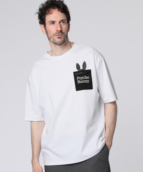 Psycho Bunny - coco 中古 サイコバニー Psycho Bunny メンズ 半袖シャツ L 白 ホワイト クルーネックT Psycho Bunny - coco 中古 サイコバニー Psycho Bunny メンズ