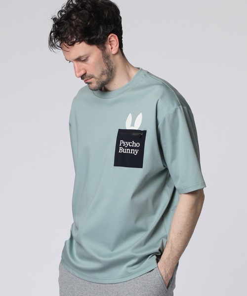 サイコバニー メンズTシャツ Psycho Bunny サイコバニー ゴルフ メンズ PSYCHOBUNNYカラフル