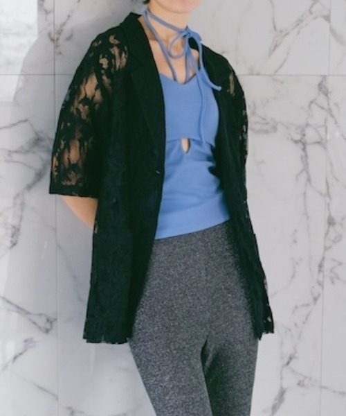 sahara リーフレースジャケット sahara コート アウター Leaf Lace Jacket/リーフレース