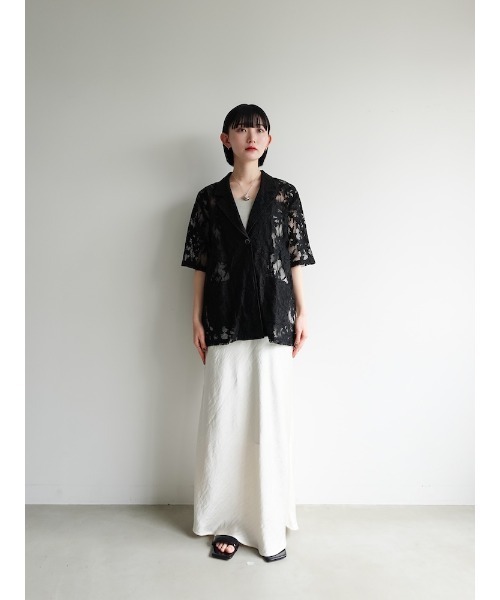 sahara コート アウター Leaf Lace Jacket/リーフレース